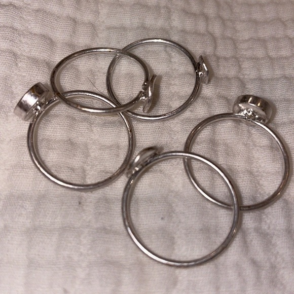 Silver Stackable Rings Costume Jewelry - Picture 6 of 6